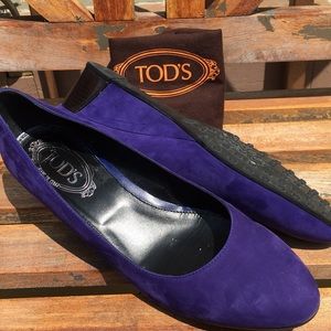 Authentic TOD’S Suede Demi-Wedges
